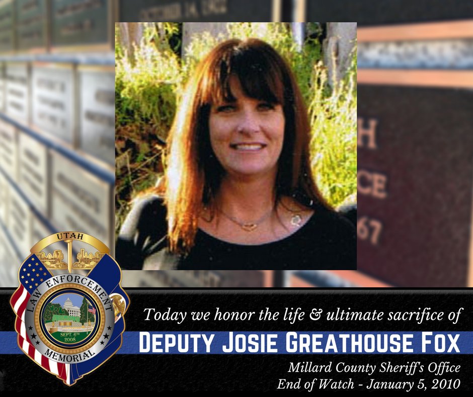 UtahsFallen's tweet photo. #DeputyJosieFox #UtahsFallen #ULEM #MillardCountySheriffsOffice https://t.co/C361LVMyQy