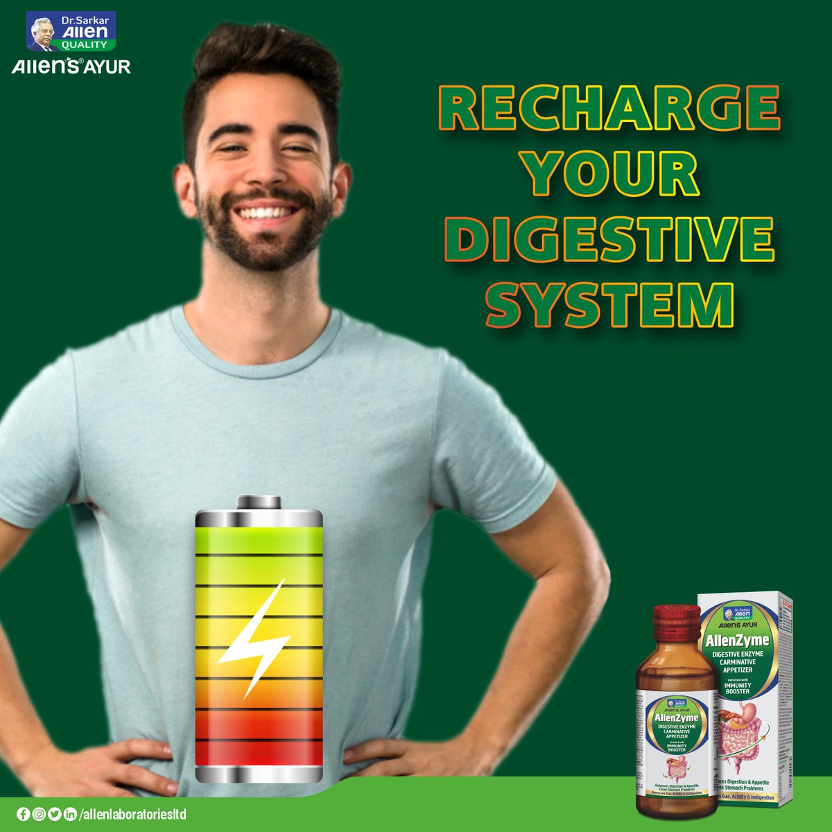 allenlablimited's tweet image. 𝑨𝒍𝒍𝒆𝒏𝒁𝒚𝒎𝒆 the herbal formulation effectively builds digestive immunity and treats a host of gastrointestinal issues like gastritis, indigestion, abdominal pain, colic, bloating, chronic constipation, abdominal flatulence, peptic ulcer,etc
#digestivehealth #AcidityProblem