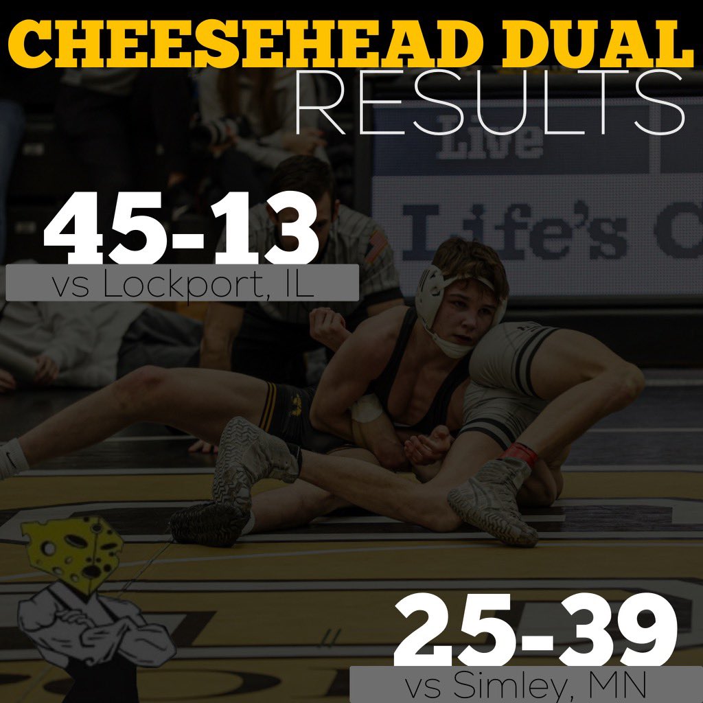 sepwrestling's tweet photo. Cheesehead Duals: ☝️&amp;☝️
A LOT more wrestling over the next few days. https://t.co/iRMba0O2vA