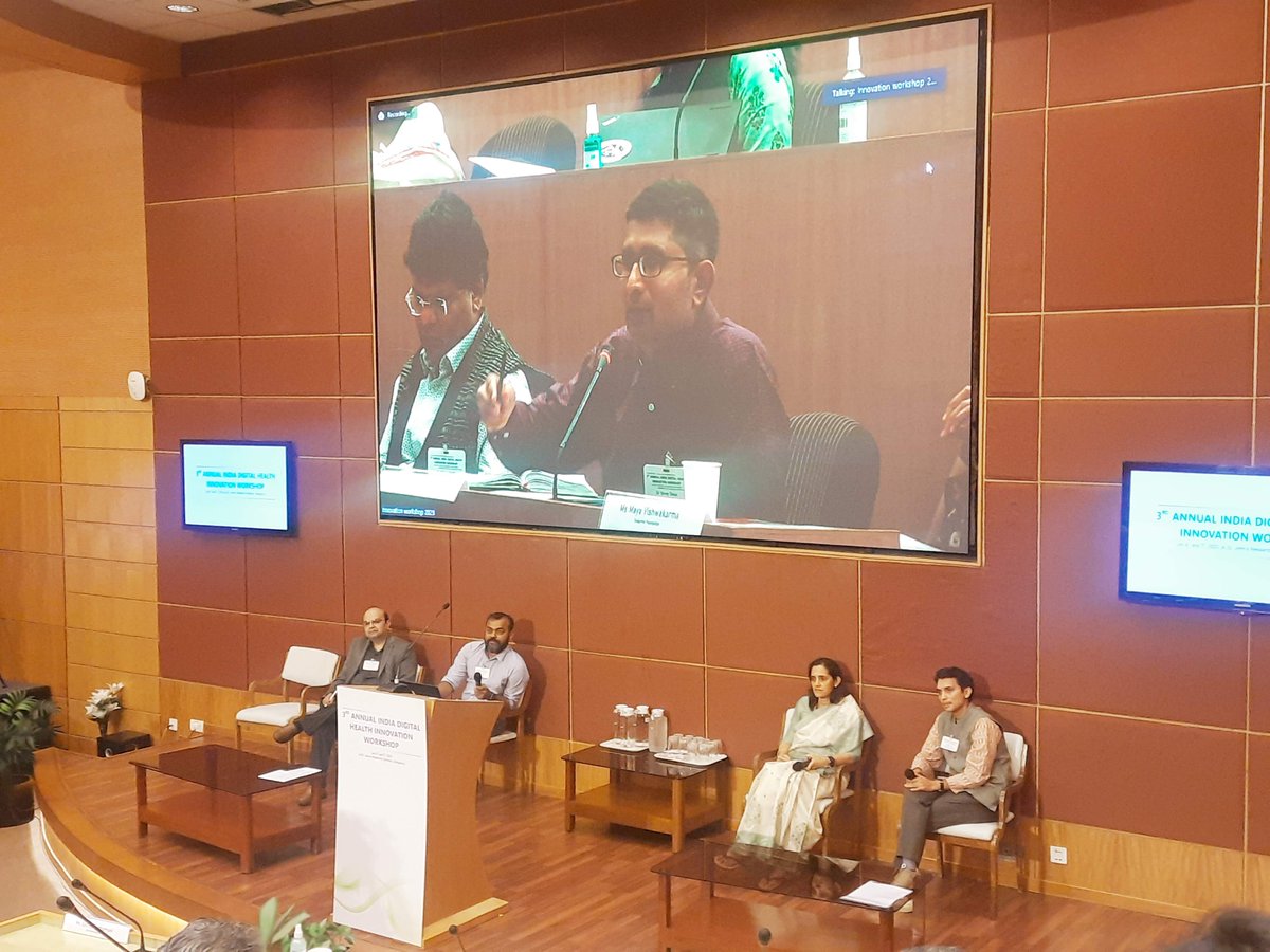 StJohnsResearch's tweet photo. #IDHIWorkshop #OpeningSession
#NeedFinding exercises should be conducted for any IT Implementations
#Design #Adopt #Test #Iterate & #Implement #HealthcareIT Solutions
#People #Processes #Techology
#DigitalHealth has provided Innovative health models https://t.co/oSksdhHo8O