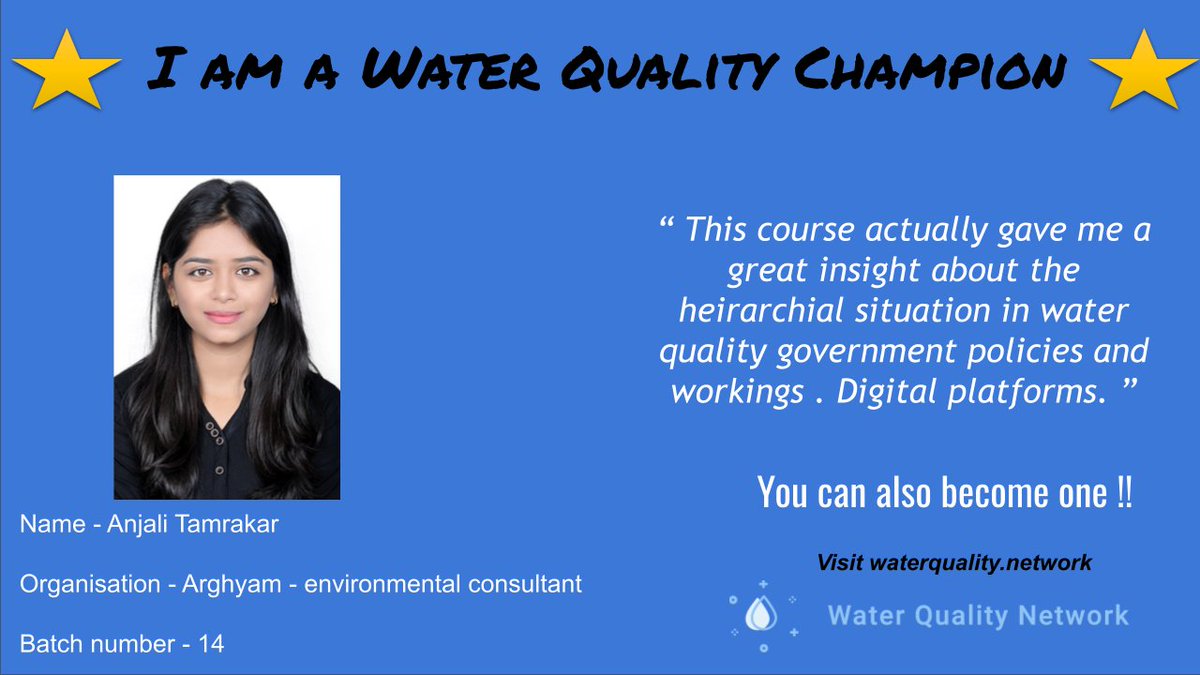 I am happy to share that finally got my certificates from INREM for the course titled 'Water Quality Management course'.It was a delight being a part of it and learning so much form this course.