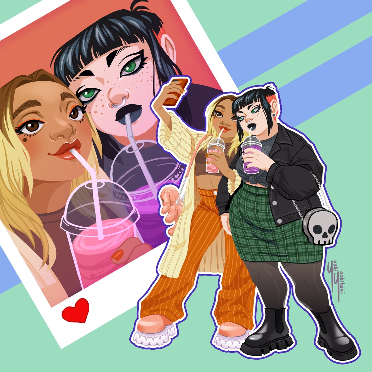「Girlfriends 」|Yoshi Yoshitaniのイラスト