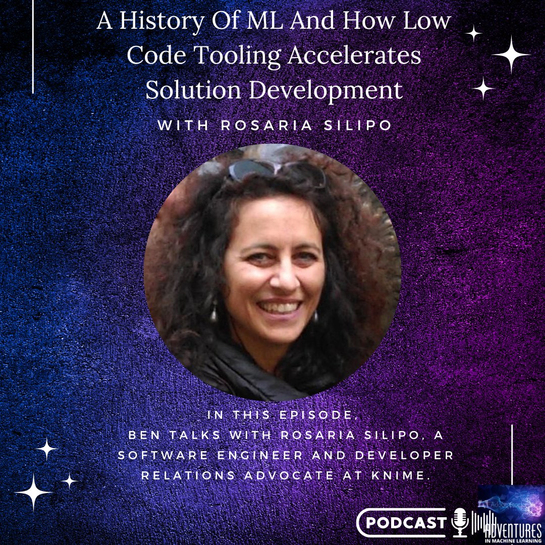 podcast_ml's tweet photo. Check out this week's episode of #AdventuresinMachineLearning with @DMR_Rosaria

#ML: A History Of ML And How Low Code Tooling Accelerates Solution Development

https://t.co/rnX8vSSV9Q

On YouTube: https://t.co/F0EcN1wGKI https://t.co/hRD3o9dZLl
