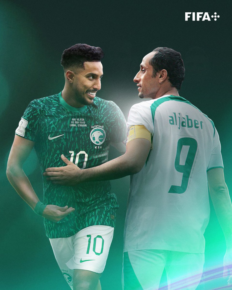 fifaworldcup_ar's tweet photo. جمعهما حب الهلال وعشق التألق في كأس العالم FIFA مع الأخضر السعودي ✨🇸🇦

سامي الجابر وسالم الدوسري رمزان لجيلين مُختلفين 🔥

@salem_d29 | @SamiAlJaber | @SaudiNT | @Alhilal_FC https://t.co/OS3KRykY6F