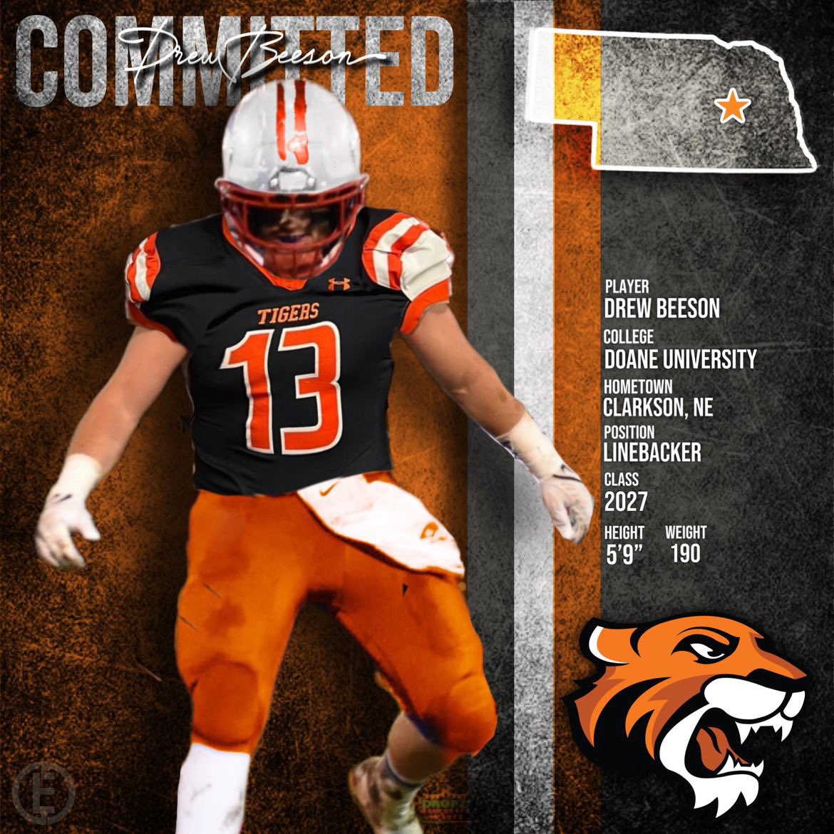 BEESON_21's tweet photo. Thank you @BesslerChris and @bear7865 for this opportunity! Excited to be a Tiger! https://t.co/dJfjikmvPy