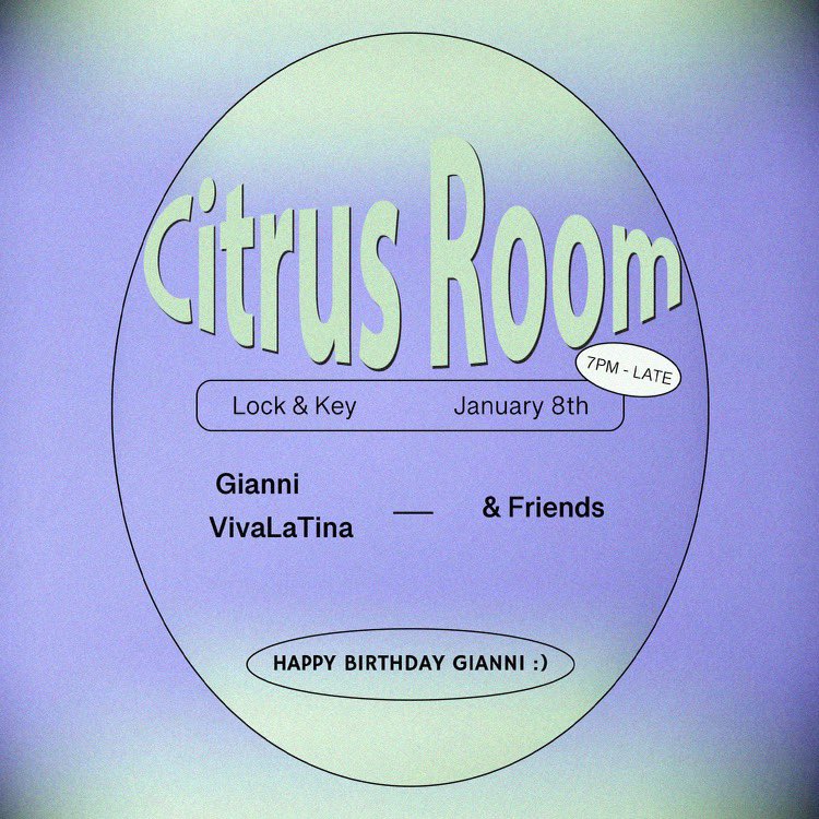 See you on Sunday for <a href="/citrusroom/">Citrus Room</a> #LA