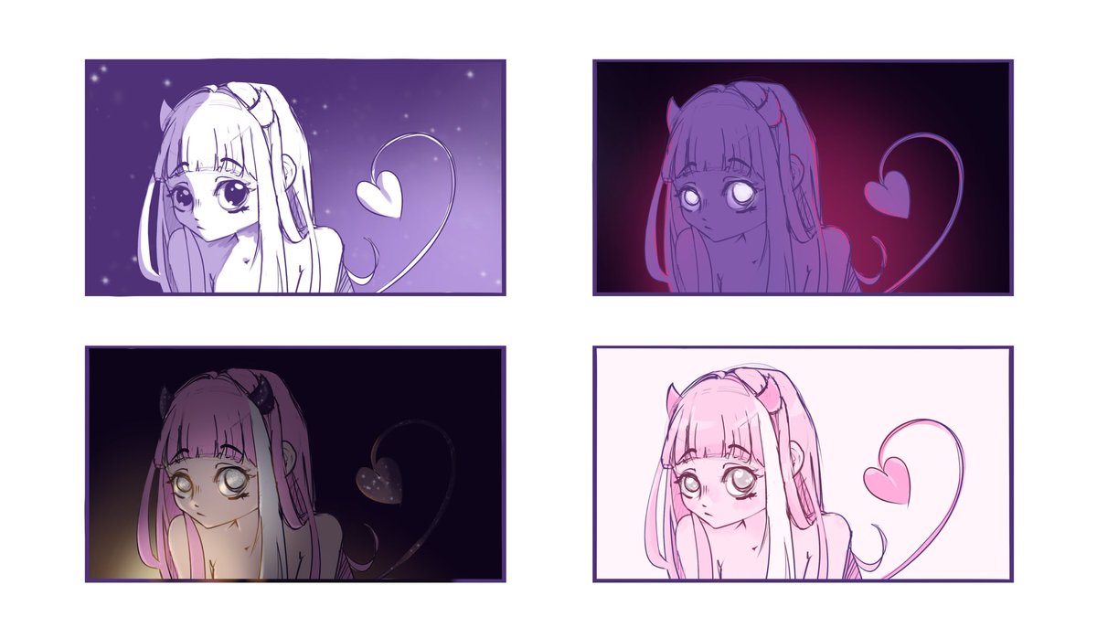 berryspoopyy's tweet photo. Messing around with different lighting/shading, which do you like? 
I need to do actual studies but wanted to experiment 
#berrydraw https://t.co/vOcLtpqOXD
