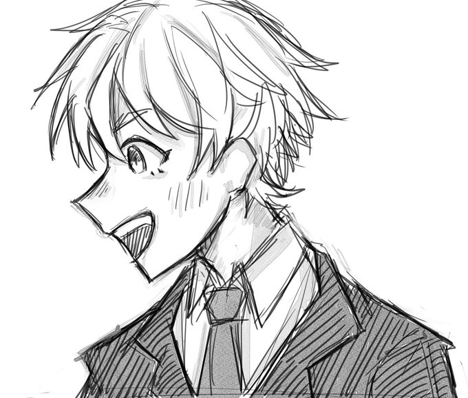 昨日のお絵描き〜(もう片方は描き途中) 