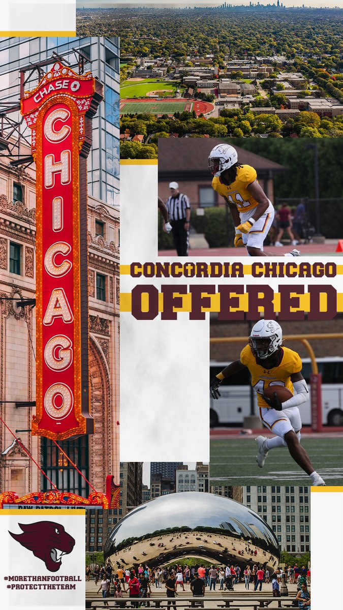 Great talk with <a href="/CoachSeveCUC/">Seve Loubriel</a>. I'm happy to receive my second offer to play <a href="/CUChicago/">Concordia University Chicago</a>.
<a href="/CoachSchneeman/">Derek Schneeman</a> <a href="/dekalb_football/">DeKalb Football</a> <a href="/CUCFBFamily/">CUC Football</a>
