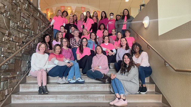 Wearing a sea of pink as we welcome <a href="/ShannaSullins/">shanna sullins</a> back to North Star! She was missed💕🎀