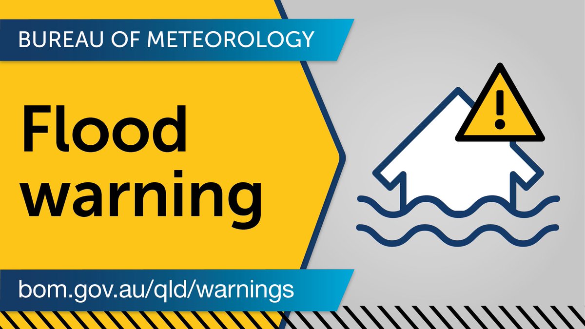 BOM_Qld's tweet photo. ⚠️ Moderate #Flood Warning issued for #HerbertRiver. Moderate flooding possible at #Halifax early Saturday morning. Renewed rises are possible with forecast rainfall. See https://t.co/tvAw6HL0Uv for details and updates. Follow the advice of @QldFES. Remember #ifitsfloodedforgetit https://t.co/NY74HV7b7D
