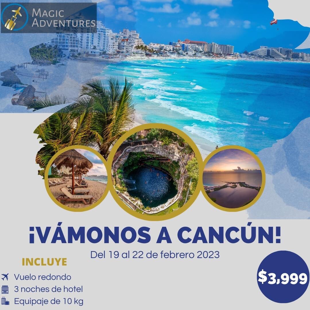 MagicAdventure5's tweet photo. ¡Pídele a los Reyes Magos que te lleven a Cancún! 👑👑👑😍✨🌴🌊

#ReyesMagos #ReyesMagos2023 #Cancun #Viajes https://t.co/y0Lkf9CtJs