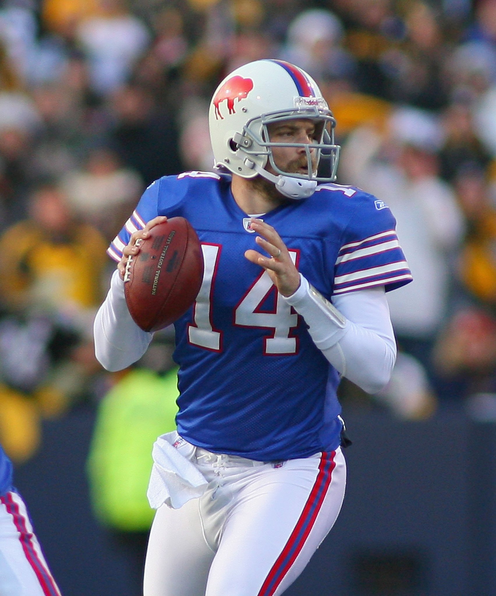 Buffalo Bills Uniform Tracker on X: 'Which means for the first time since  2011 the Bills will NOT wear throwbacks. The team wore the blue version  from 2005-2010 and the white version