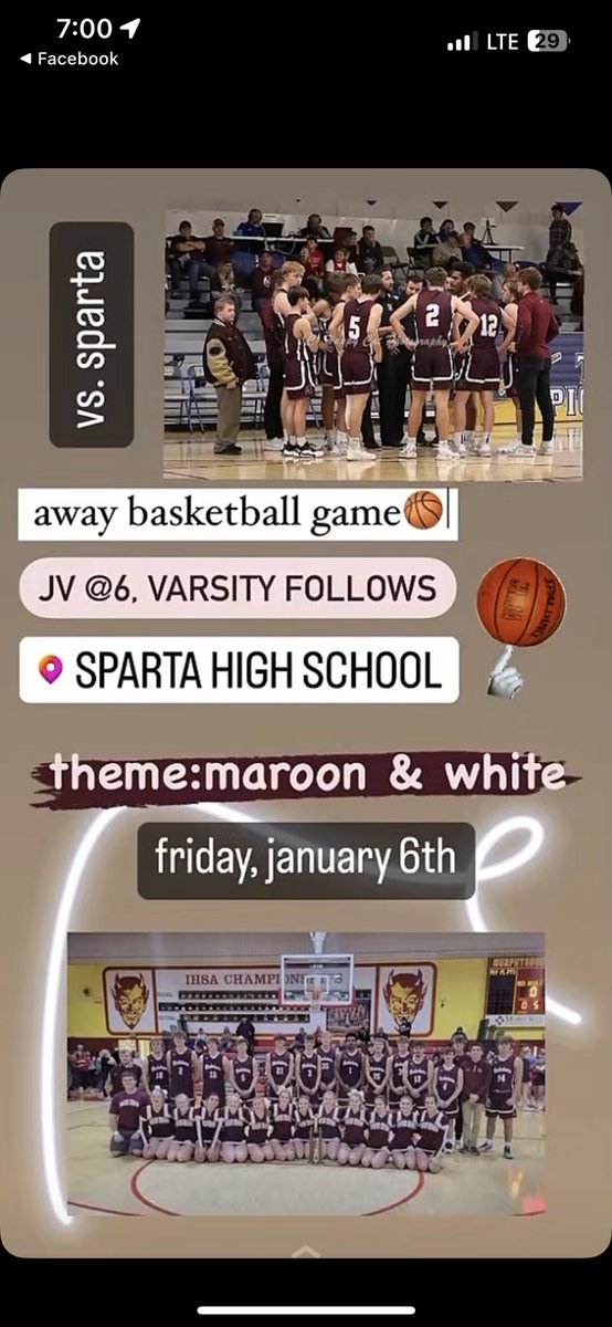 Boys away conference game
📍Sparta High School
Theme: Maroon and white
#redbud132