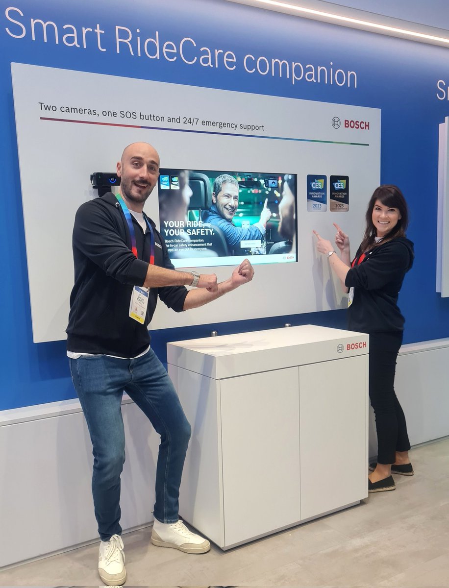 Bosch is expanding its #security footprint in the #ridehailing economy and is introducing <a href="/CES/">CES</a> a new #safety enhancement for #ridesharing called RideCare companion 👉🏽 bosch-presse.de/pressportal/de… 
#BoschCES #CES2023