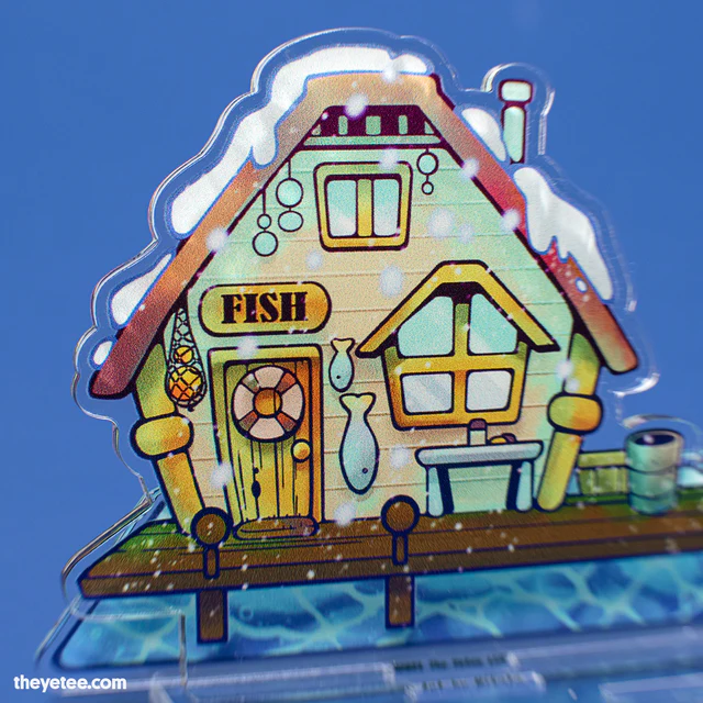 「You gotta have patience when ice fishing」|The Yetee 🌈のイラスト