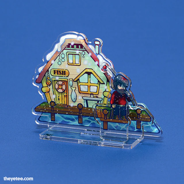 「You gotta have patience when ice fishing」|The Yetee 🌈のイラスト