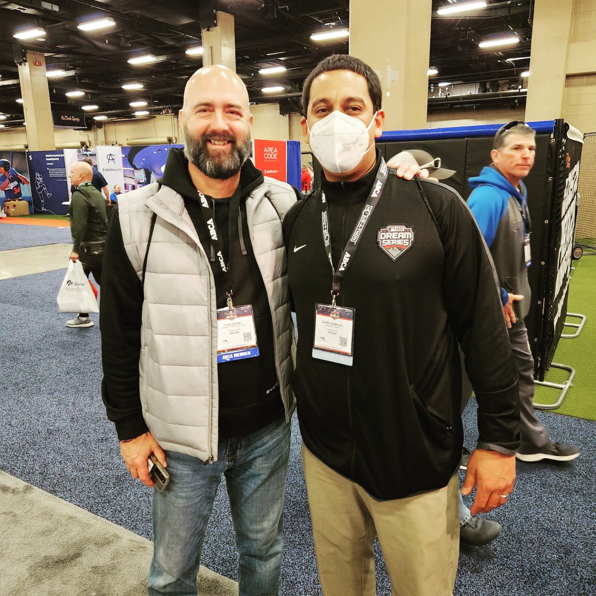 CBessey's tweet image. Just a couple guys from East Jay, Maine at the #ABCA2023 #EJ4L @GUCoachT