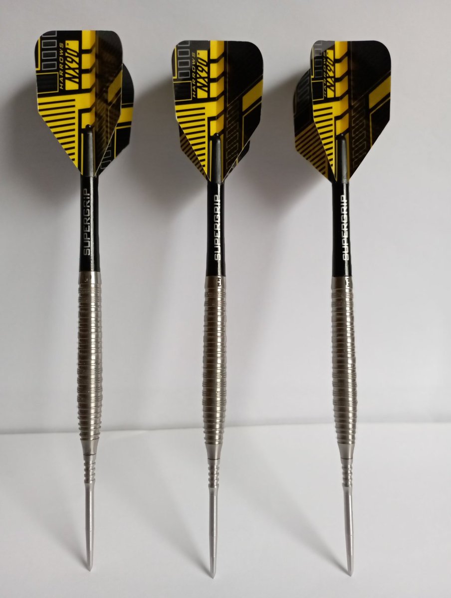 NDD 😍🥰🎯🎯🎯
<a href="/HarrowsDarts/">Harrows Darts</a> NX90 in 23g with 32mm <a href="/MissionDarts/">Mission Darts</a> Sniper Points Micro Grip
