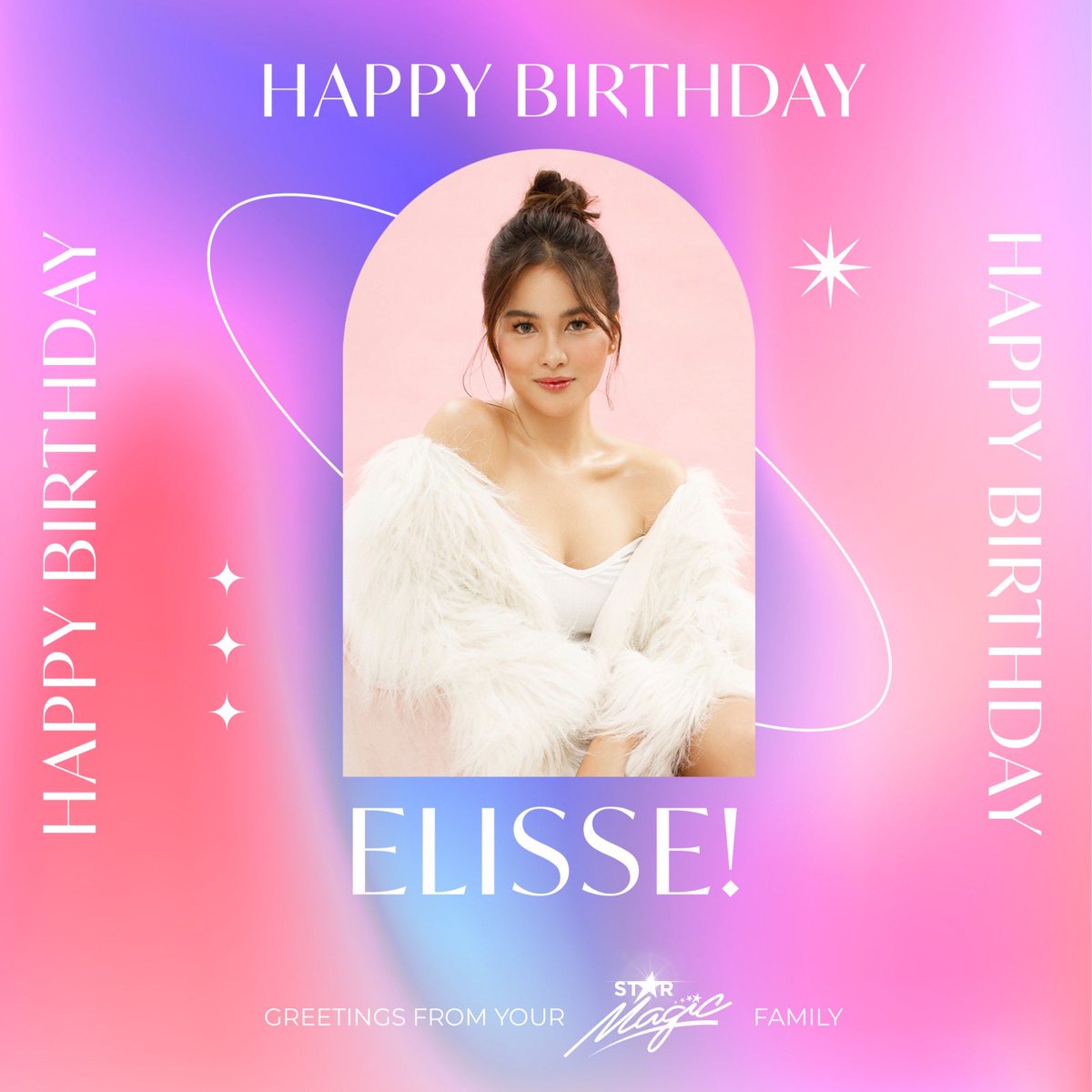 starmagicphils's tweet photo. It’s Elisse‘s birthday! Your Star Magic family wishes you all the best in your health, happiness, and endeavors! https://t.co/EsKGPAXEgE