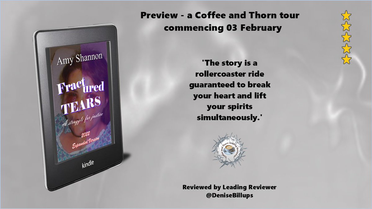 Fractured Tears by <a href="/ABSR_amyreviews/">OFFICIAL Profile AMY'S BOOKSHELF REVIEWS & PODCAST</a>

'The unpardonable, brutal betrayal by her husband shatters Anna Coleman’s spirit.' 
<a href="/DeniseBillups/">E. Denise Billups</a>
⭐⭐⭐⭐⭐

goodreads.com/review/show/51…

#FracturedTearsCoffeeThornTour
 #mustRead #BookTour #BookBlogger #BookBloggers #FictionWriter #BookBlogger
