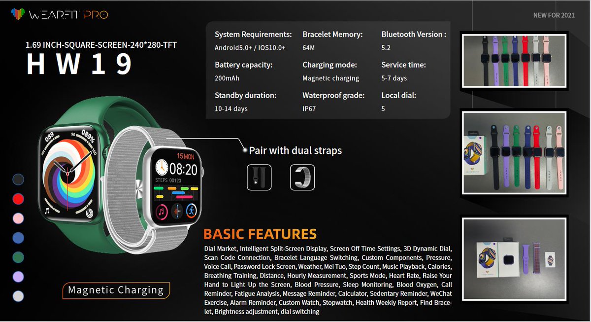 chipstate's tweet photo. Wearfit HW19 Smartwatch
1.69 Inch Square Screen 240 * 280 TFT
Looking to work together on Corporate Projects. +86-13148888602 (Whatsapp/Wechat).
#smartwatch #wearfit #wearfitOS #wearfitPRO #Weike #wearables #smartwears #manufacturing #smartwatchpcba #smart #ODM #OEM #SKD #CKD https://t.co/xILURp7I4g