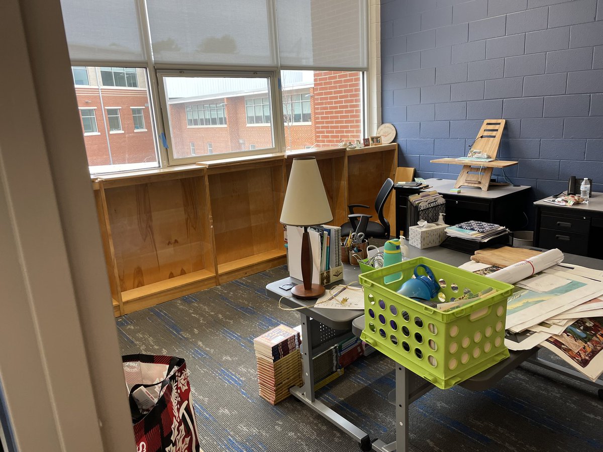 GastonCindy's tweet photo. Finishing touches and lots of unpacking at @WeAreCSLA this week. Tomorrow is the first day with ALL students in the same building! #Joyatschool #NewCSLA https://t.co/kJ3B1CPFrP