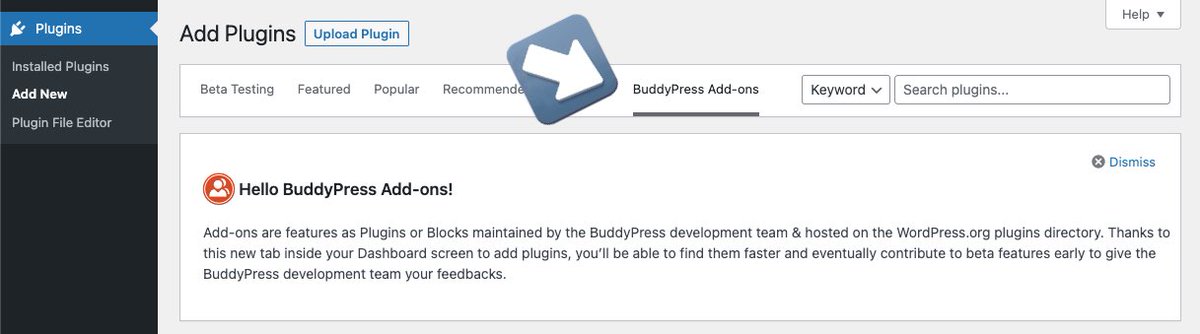 BuddyPress (@buddypress) on Twitter photo 🍕 Bonjour to BuddyPress 11.0 – “La Scala” 🎉
It’s no coincidence this release means “stairs” in Italian, because our new Add-ons section takes BuddyPress to a whole other level 😎
Read all about it (and more!) in the release post:
buddypress.org/2023/01/buddyp… 🍕 Bonjour to BuddyPress 11.0 – “La Scala” 🎉
It’s no coincidence this release means “stairs” in Italian, because our new Add-ons section takes BuddyPress to a whole other level 😎
Read all about it (and more!) in the release post:
buddypress.org/2023/01/buddyp…