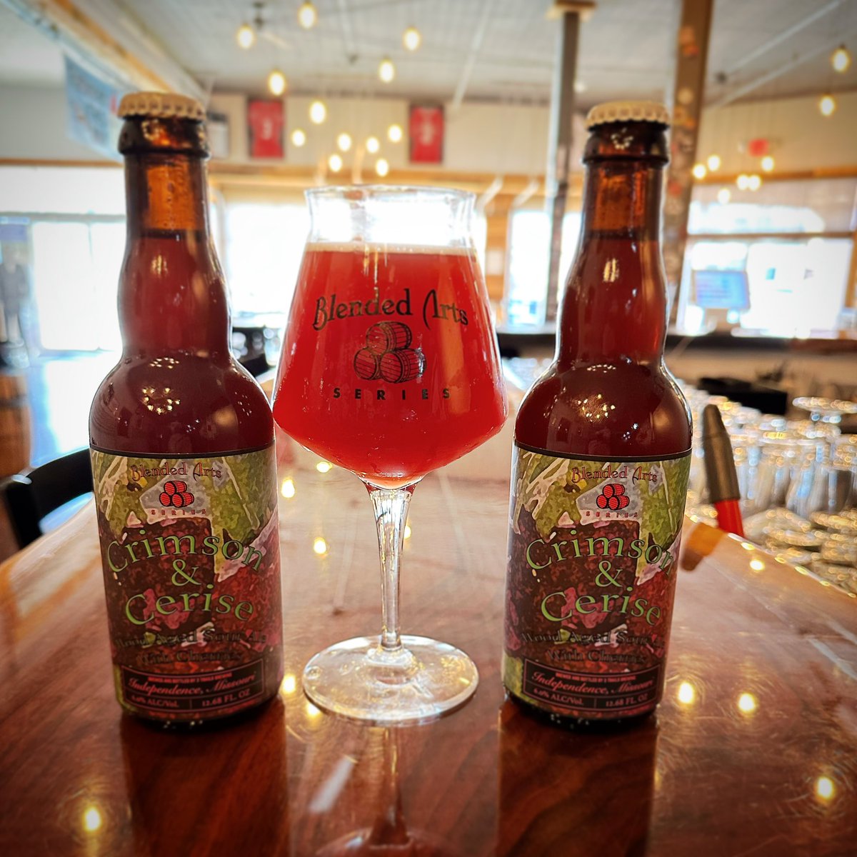 New Year➡️New Beer. This wood aged sour comes from a blend of barrels that range between 1 to 2.5 years old. This beer is loaded with cherry flavor &amp; balanced with acidity &amp; funk.. Available now on tap &amp; bottles 2-Go!  #cherry  #kettlesour #craftbeer #supportlocal #newbeer