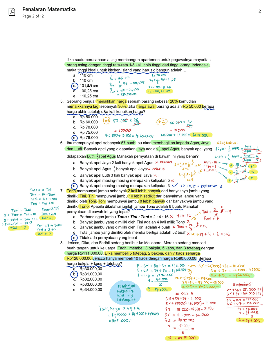 xeestudy's tweet photo. { H-123 } 
pembahasan penalaran matematika, tryout infotembusptn x alphastude #5 https://t.co/r1ZnCW15HU
