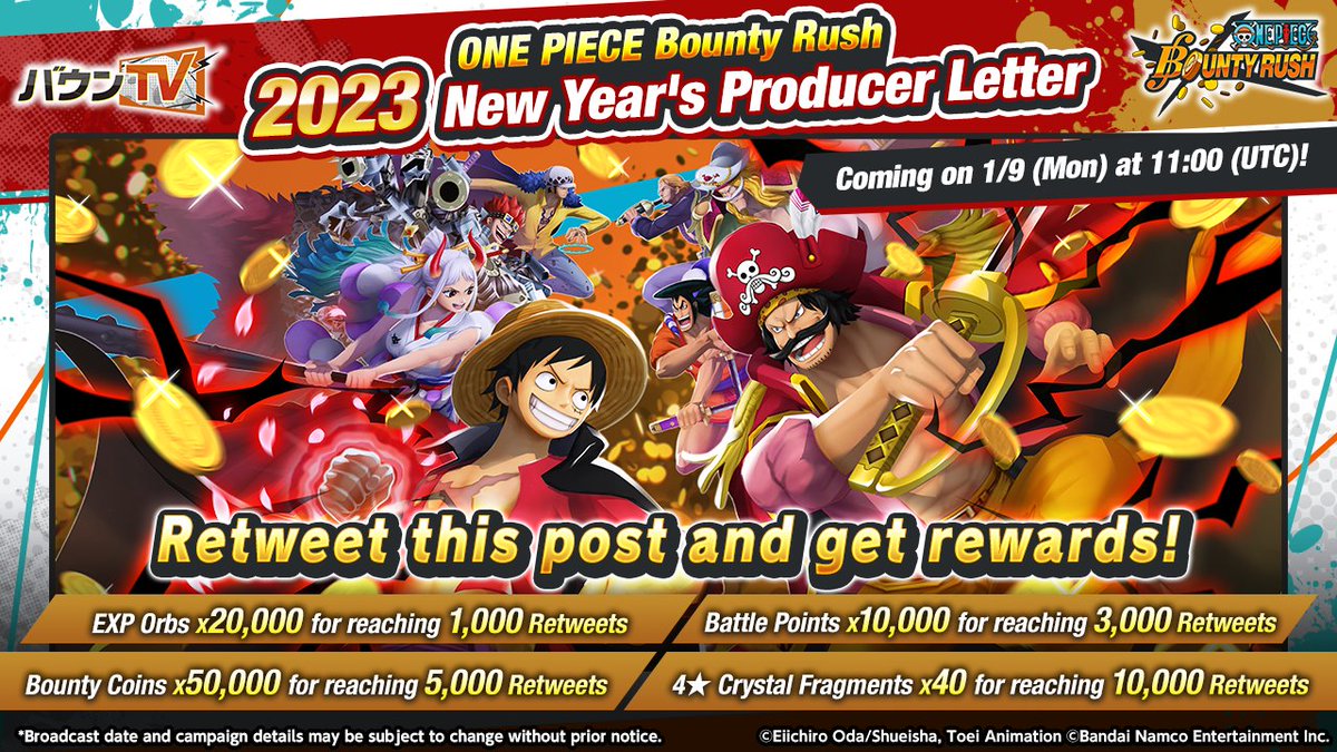 BANDAI NAMCO UK on X: ONE PIECE BOUNTY RUSH is available