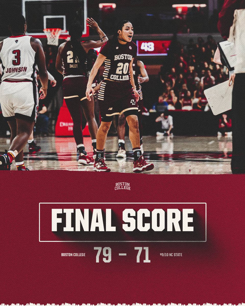 🚨 UPSET ALERT 🚨

DOWN GOES THE WOLFPACK

#TogetherAsOne | #ForBoston🦅