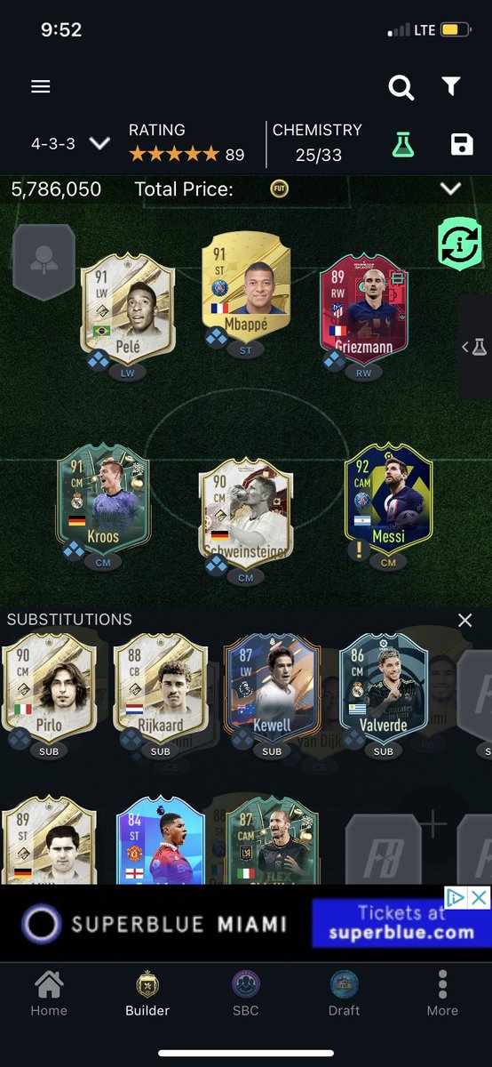 Az__m5's tweet image. سلام عليكم هذا حساب فيفا ٢٣ للبيع بلايستيشن ٥. الحساب فيه مليون و ١٠٠ الف كوينز. واصل الدفجن ٤ و متاهل للفوت. التشكيله الاساسيه مو تنباع و يمديك تعدل بالدفاع براحتك. الويب اب مفتوح.
السعر ع السوم يبدا ب ٥٠٠ ريال سعودي. الي مهتم خاص. 
الوسيط: @alsayed_fut @fahd23h @Abu7amza10