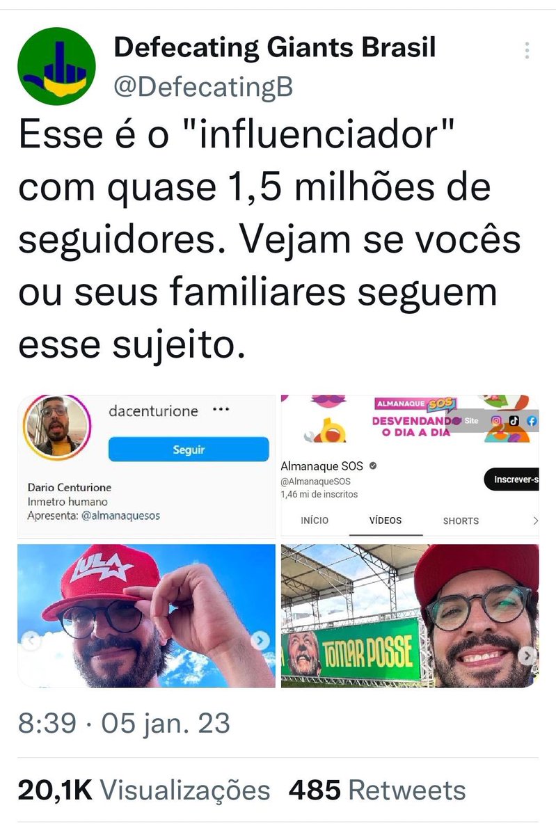 dacenturione's tweet photo. Na verdade são 5 milhões https://t.co/WdUqY8pI8W
