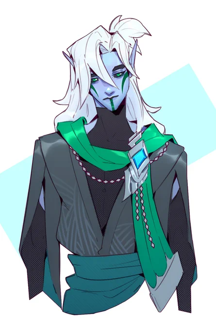 A lil Faolan after work today :3c (char belongs to ! ty for letting me draw ur baby)  