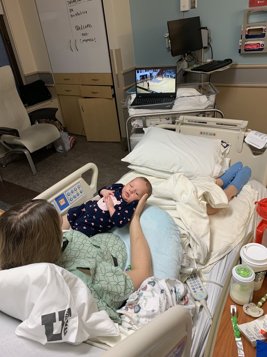 mickpaff's tweet photo. @406mtsports Don’t worry, she is still cheering her butt off from the hospital❤️ https://t.co/GPu5U4lnWq