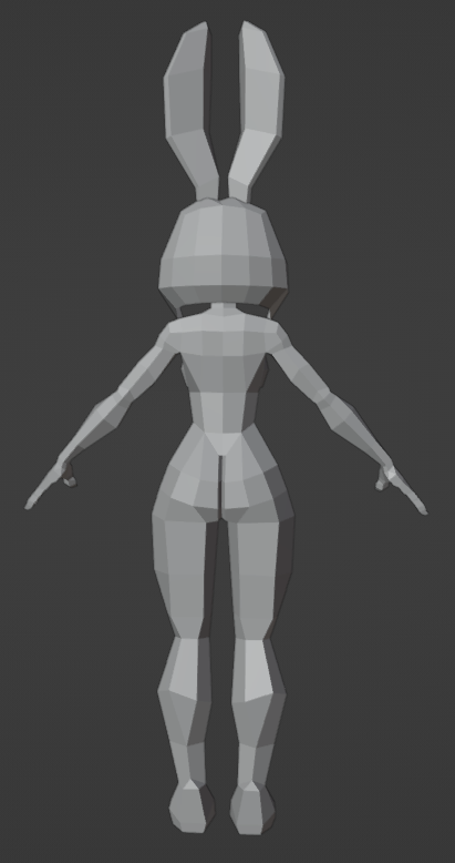 HedNadder's tweet photo. Low poly Bun WIP. No it's not for the Chinese new year, I just like Buns. https://t.co/a6mYvlfKDY