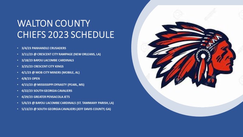 ChiefsWalton's tweet photo. 2023 Schedule.
#walco https://t.co/oF4REwQPCM