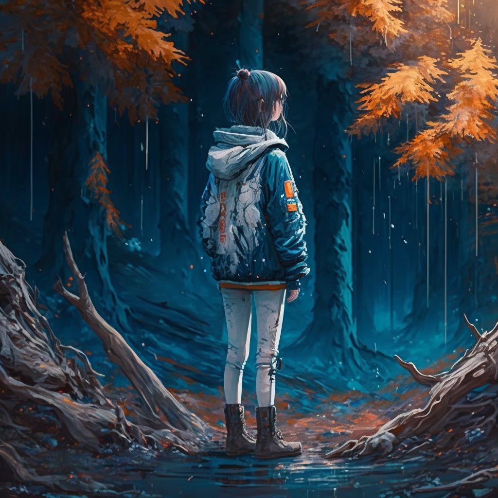 ydf's tweet photo. A Japanese girl stands in a rotting forest, KAWAII ANIME style, wearing blue jacket and white long pants, brown long boots, realistic detail, cinematic lighting, high resolution, colorful, dreaming face, 4K, dramatic, --v 4
#midjourney https://t.co/AW12LqtN4M