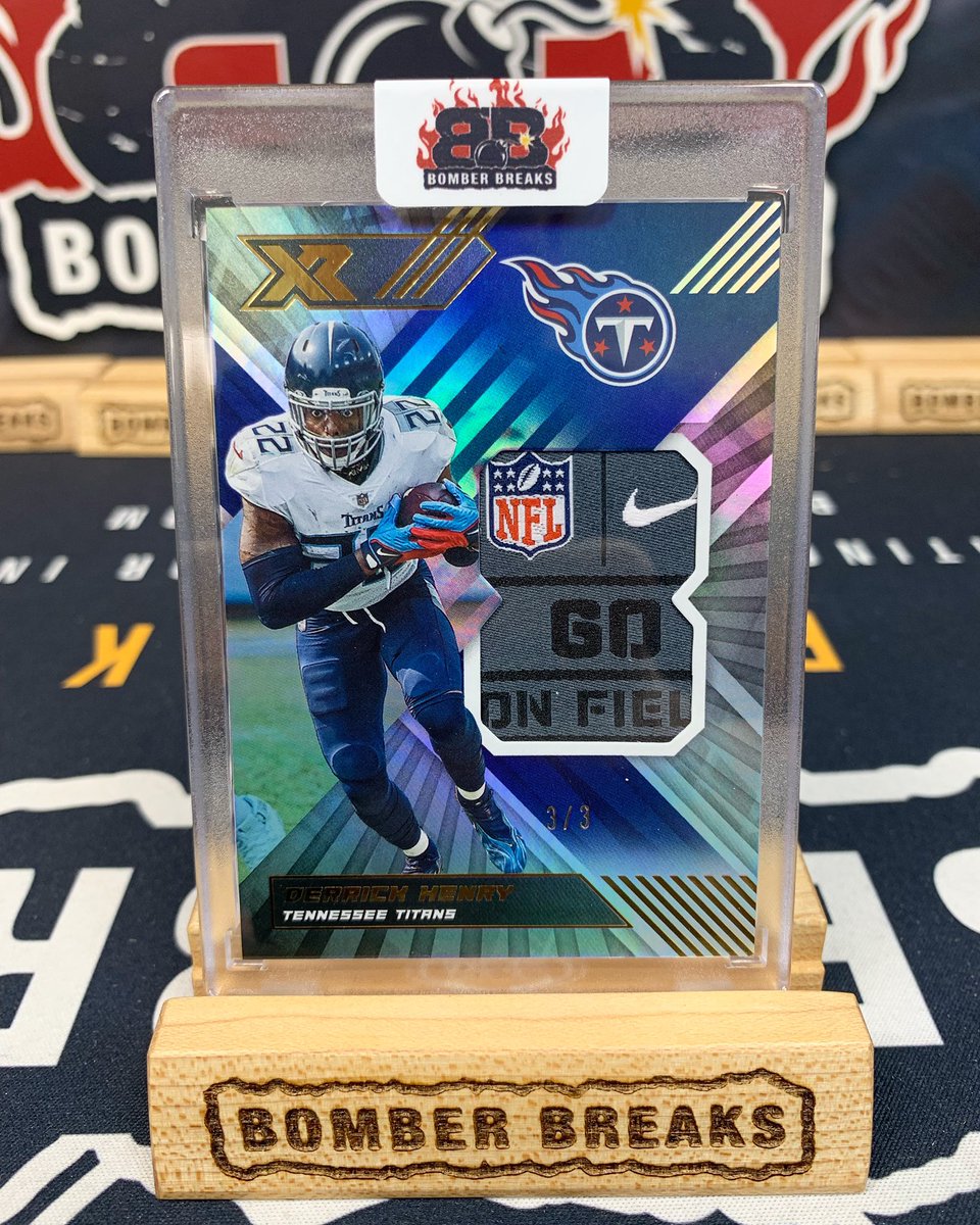 BomberBreaks's tweet photo. Derrick Henry /3 XR Laundry Tag Patch pulled tonight in our @paniniamerica XR Football breaks! π₯π₯ @KingHenry_2
#whodoyoucollect #tennesseetitans #titans #footballcards #laundrytag #nfl #derrickhenry #groupbreaks #casebreaks #thehobby #boxbreaks https://t.co/Uae2ymcaIE