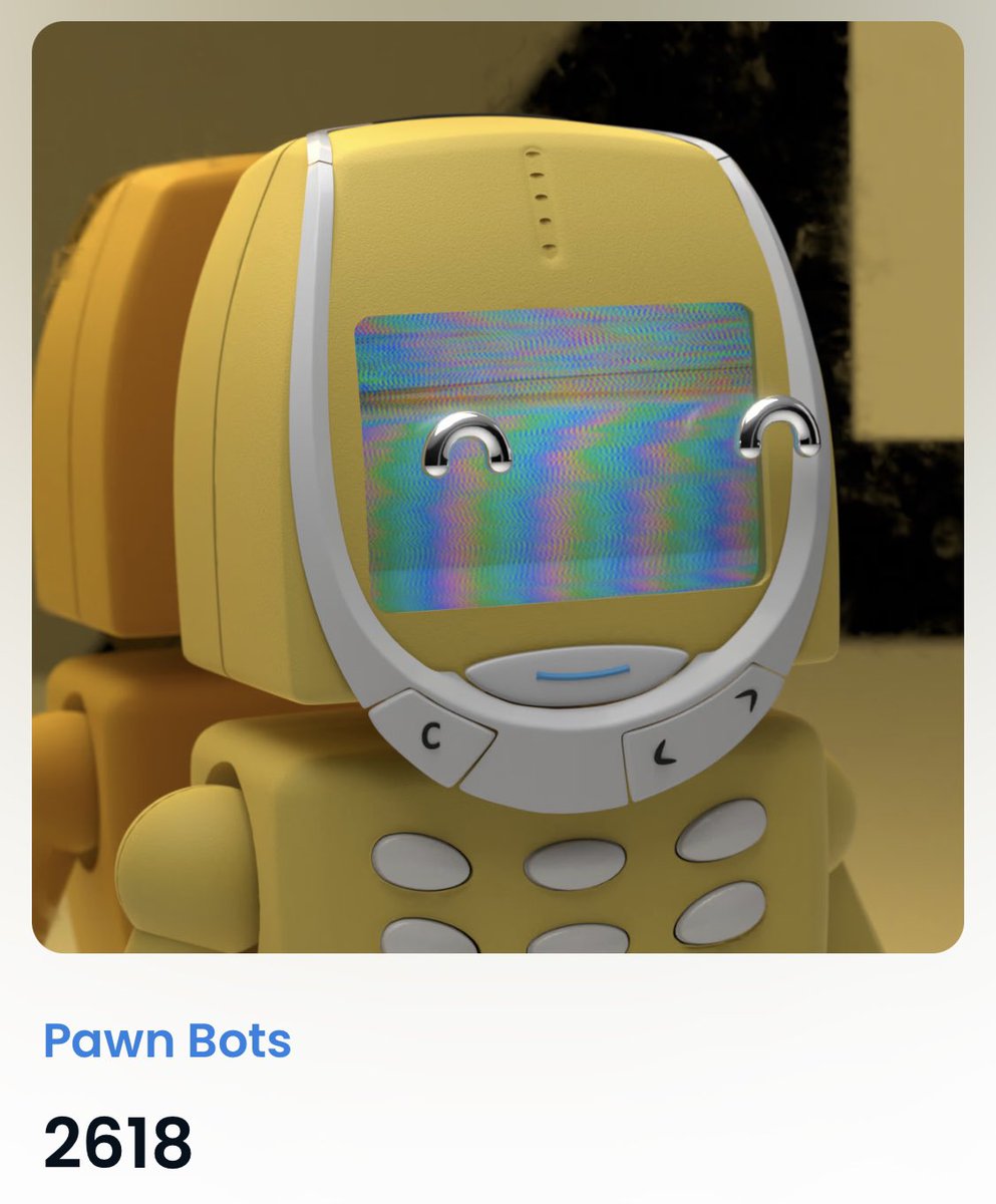 Hollywood41x's tweet image. Looking 4 a throwback  #NFT w/ some serious collateral backing? Look no further than #PawnBots! Vintage on the outside, they've got modern collateral on the inside.
Retro tech meets modern finance w/ Pawn Bots - the ultimate combination of style &amp;amp; security. #hifiecosystem