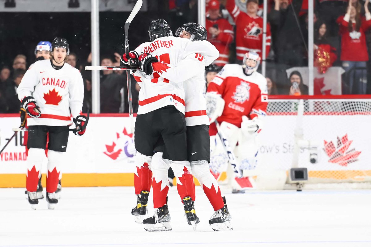 CompleteHkyNews's tweet photo. Congratulations to Team Canada 🇨🇦, your 2023 IIHF World Junior Hockey Championship Gold Medalists! https://t.co/BAgjAJiMAu
