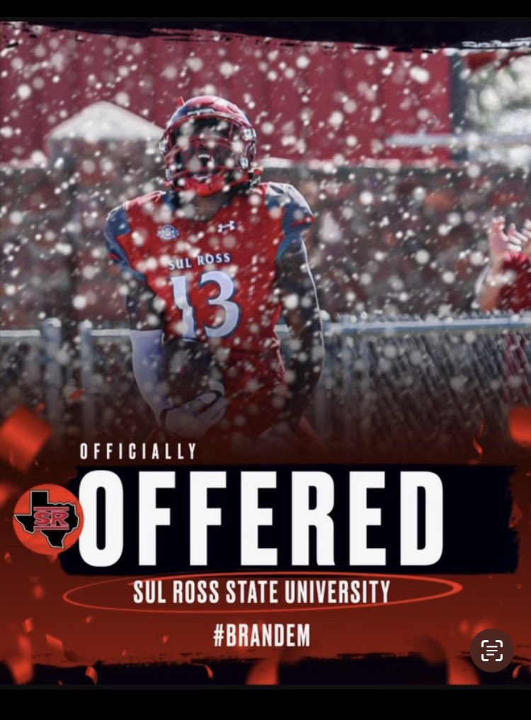 BrailenTrawick's tweet photo. After a great talk with @CoachHarmening  I’m blessed to receive an offer from Sull Ross State University!🔴⚫️
@recruitrusk 
@CoachTSitton https://t.co/QK6saVNjXU