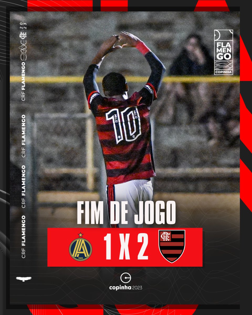 FFFFFFFIIIIIIIIIIIIIMMMMMMMM DE PAPO EM JAÚ (não Goiânia)!! COM DOIS GOLS DE LORRAN, OS #GAROTOSDONINHO CONQUISTAM TRÊS PONTOS NA COPINHA! VVVAAAAMMMOOOOS, FLAMEEENGOOOO!

#VamosFlamengo