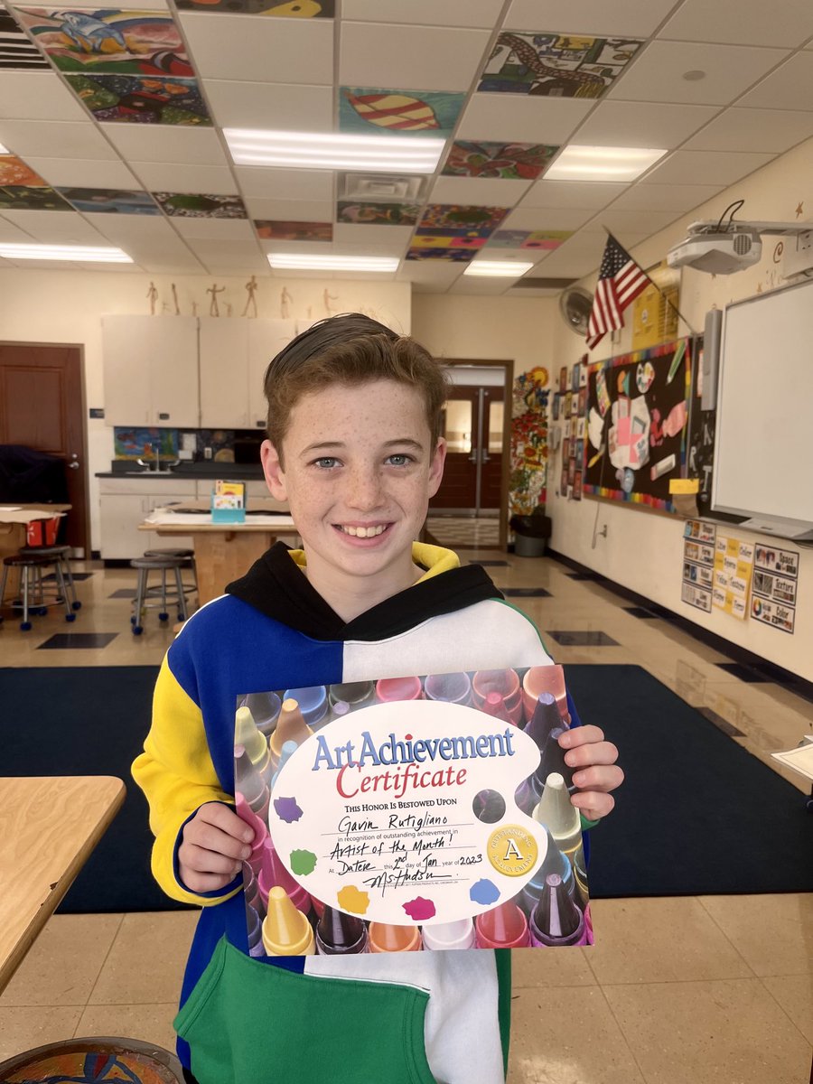 Congratulations to 4th grade artist of the month ⁦⁦<a href="/datersocial/">DATER ELEMENTARY SCHOOL</a>⁩