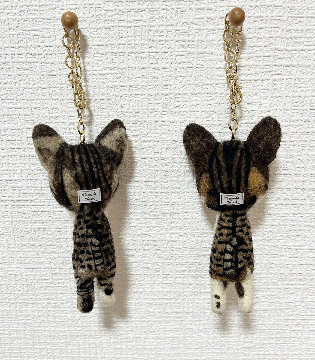 felt7373's tweet image. オーダーいただいた猫ちゃんのチャーム。発送完了したので、こちらにもアップします。

#猫 #feltingwool #needlefelted  #羊毛フェルト #羊毛氈 #羊毛毡  #人形 #catdoll #オーダー人形 #猫チャーム