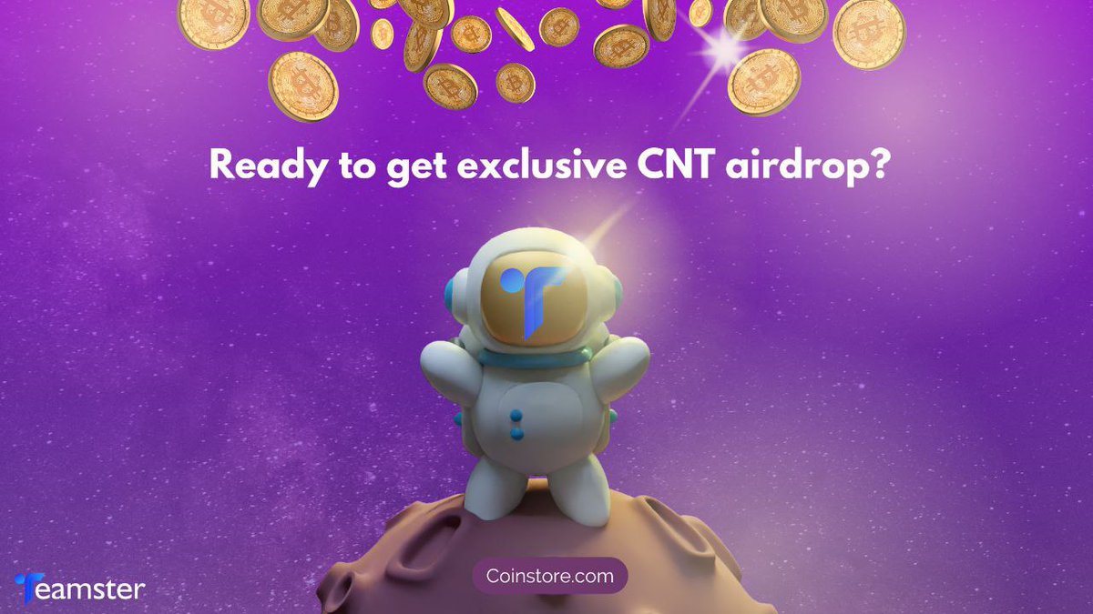bedegab's tweet photo. Hello creators, community owners and crypto enthusiasts! Does passive income from completing simple tasks sound good?

Then join Coinstore Teamsters to claim a massive $CNT airdrop on your sign up

Join us,.

https://t.co/f8UXUxxYVw

#CNT #airdrop #Teamster #Coinstore https://t.co/QxJzXrrhXy