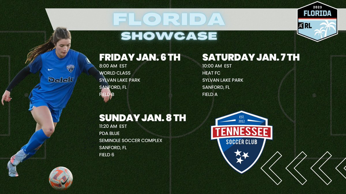 Nothing but ☀️!! We are excited to kick off #ecnlrlfl early in the morning!
Come out and check out a great group of 2023 &amp; 2024 Recruits!
#2023Recruits #2024Recruits #TSC0405ECNLRL #DevelopingExcellence #ECNLOVC 
<a href="/ECNLOhioValley/">ECNL Ohio Valley Conference</a> <a href="/ECNLgirls/">ECNL Girls</a> <a href="/TSCECNL/">Tennessee Soccer Club ECNL</a> <a href="/TopDrawerSoccer/">TopDrawerSoccer</a>