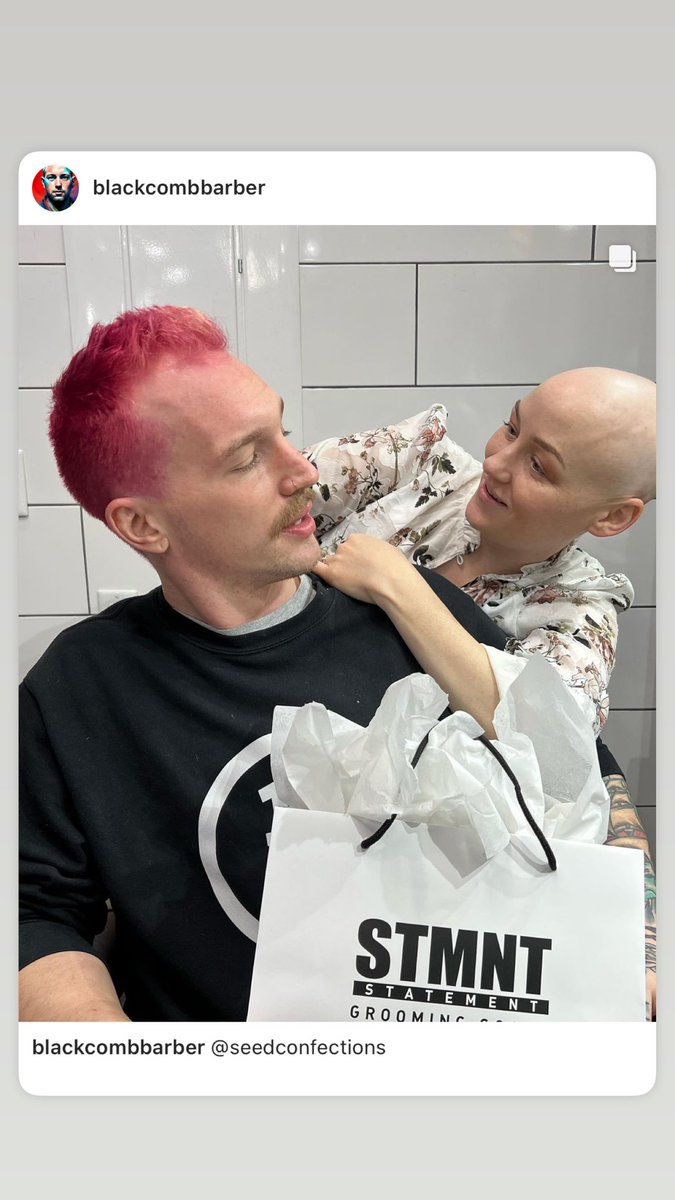 One husband dyed his hair pink to support his wife in her breast cancer battle. Bravo! <a href="/BreastCancerNow/">Breast Cancer Now</a> <a href="/BCRFcure/">The Breast Cancer Research Foundation</a> <a href="/Joico/">Joico</a>