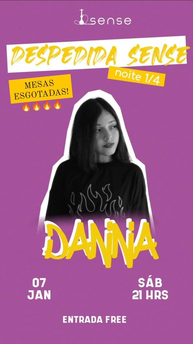 SÁBADO TEM!
.
.
<a href="/dexistir/">D A N N A</a> comandando!
.
.
Mesas esgotadas.... Vem pra pistaaa